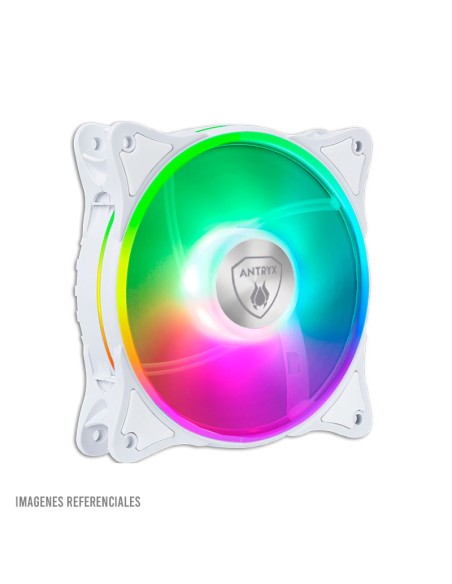 COOLER DE CASE ANTRYX CHROME STORM DF310 WHITE 120MM ARGB LED (AFC-CSDF310W)