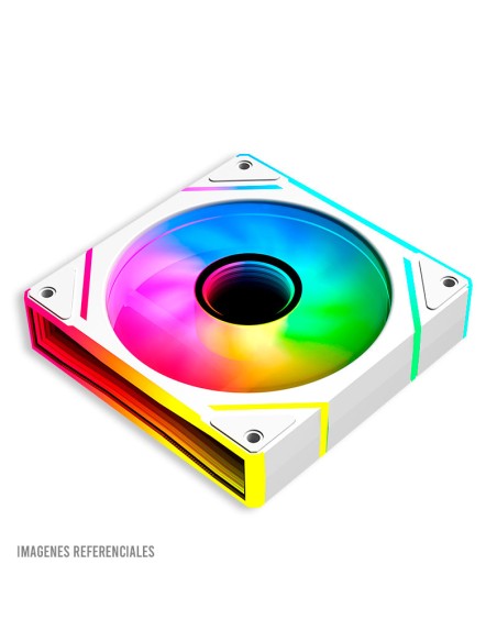 COOLER CASE ANTRYX INFINITY FAN IF-120 WHITE 120MM ARGB PACK 3 EN 1 ( AAK-IF120WX3C )