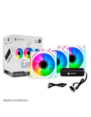 COOLER CASE ANTRYX INFINITY FAN IF-120 WHITE...
