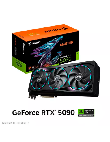 TARJETA DE VIDEO GIGABYTE RTX 5090 32GB GDDR7 AORUS MASTER ( 9VN5090AM-00-G10 ) 512 BIT
