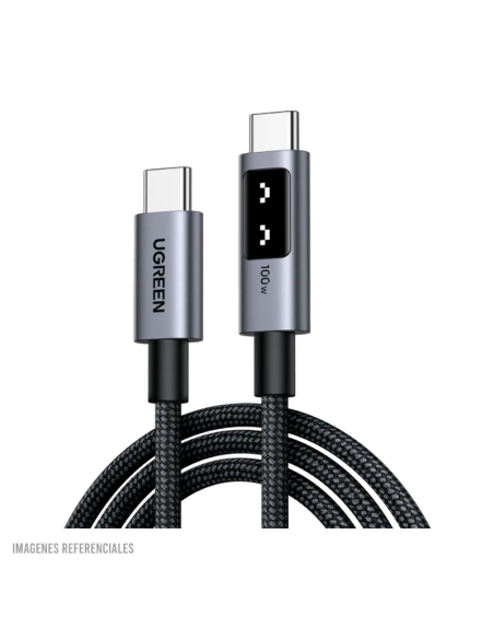CABLE UGREEN ROBOT L509 ( 35501 ) 100W - 5A | 1 METRO | USB-C A USB-C