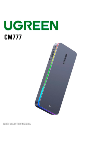 CASE UGREEN CM777 ( 25665 ) M.2 NVME /SSD - USB-C | LED-RGB