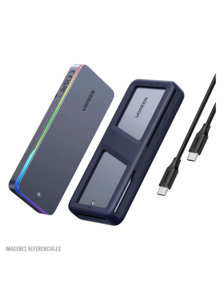 CASE UGREEN CM777 ( 25665 ) M.2 NVME /SSD - USB-C | LED-RGB