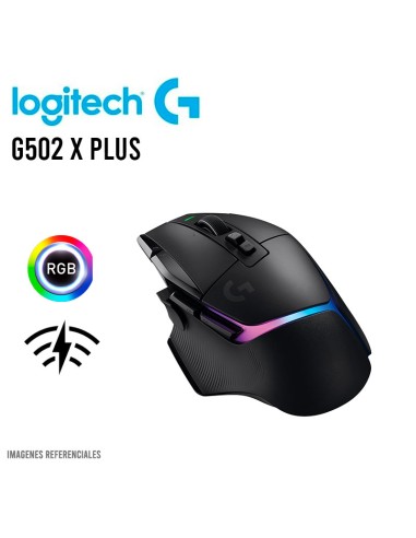 MOUSE LOGITECH G502 X PLUS ( 910-006161 ) GAMING | LIGHTSPEED | HERO 25K | LED-RGB