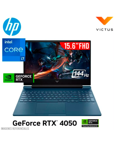 LAPTOP GAMER HP VICTUS 15-FA1163DX I7-12650H 16GB 512GB SSD GEFORCE RTX 4050 6GB 15.6 FHD 144HZ WINDOWS 11 (9T3V7UA-ABA)