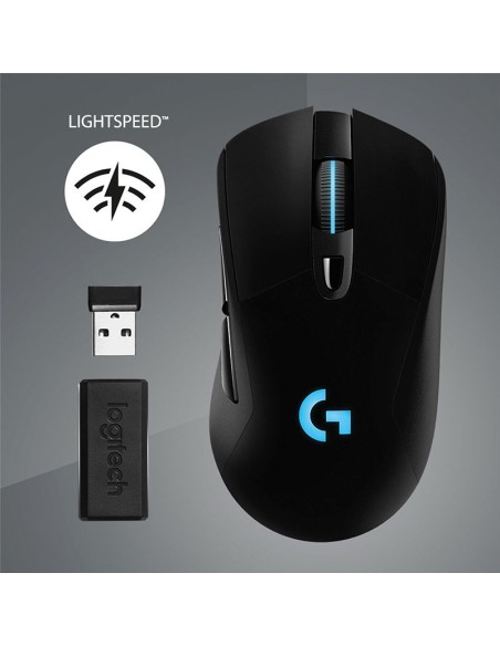 MOUSE GAMER LOGITECH G703 LIGHTSPEED ( 910-005639 ) WIRELESS | HERO 25K | LED-RGB