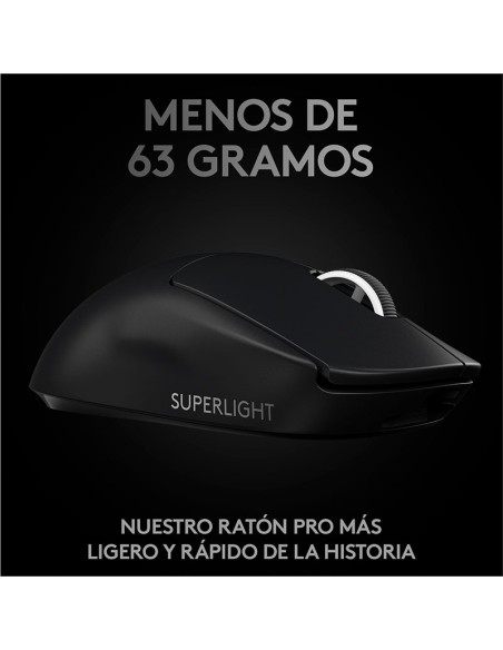 MOUSE GAMER LOGITECH PRO X SUPERLIGHT (910-005879) WIRELESS| HERO 25K| BLACK