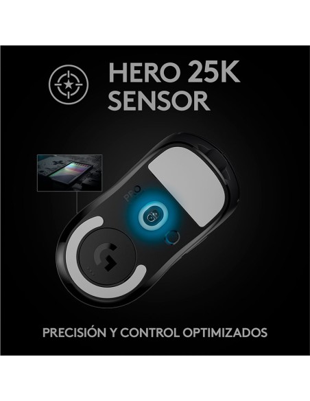 MOUSE GAMER LOGITECH PRO X SUPERLIGHT (910-005879) WIRELESS| HERO 25K| BLACK