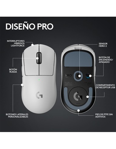 MOUSE LOGITECH PRO X SUPERLIGHT 2 (910-006637)...