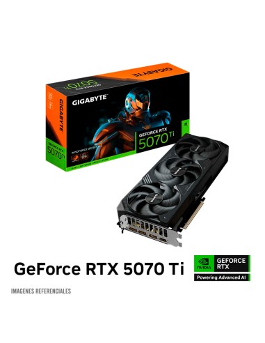 TARJETA DE VIDEO GIGABYTE RTX 5070TI 16GB WINDFORCE OC SFF ( GV-N507TWF3OC-16GD ) 256 BITS