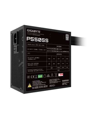 FUENTE DE PODER GIGABYTE 550W GP-P550SS 80 PLUS...